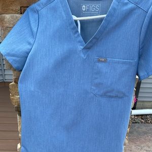 FIGS Heather Indigo scrub top